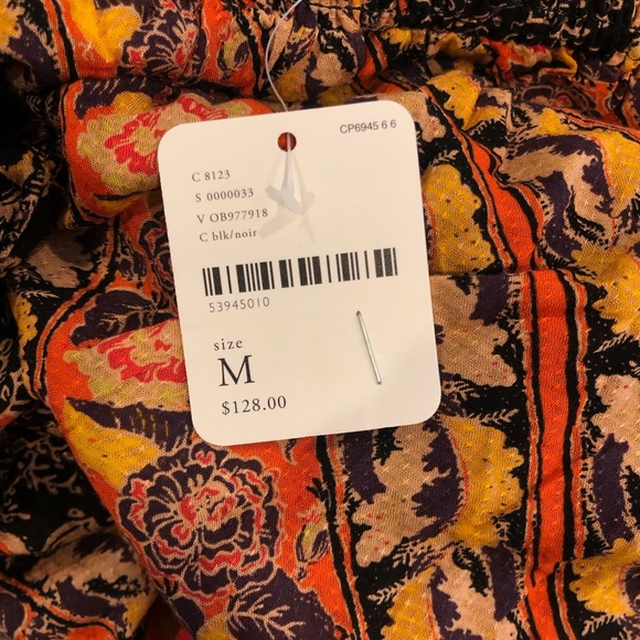 Free People Carmen Pattern jumpsuit NWT Off - Picture 8 of 8